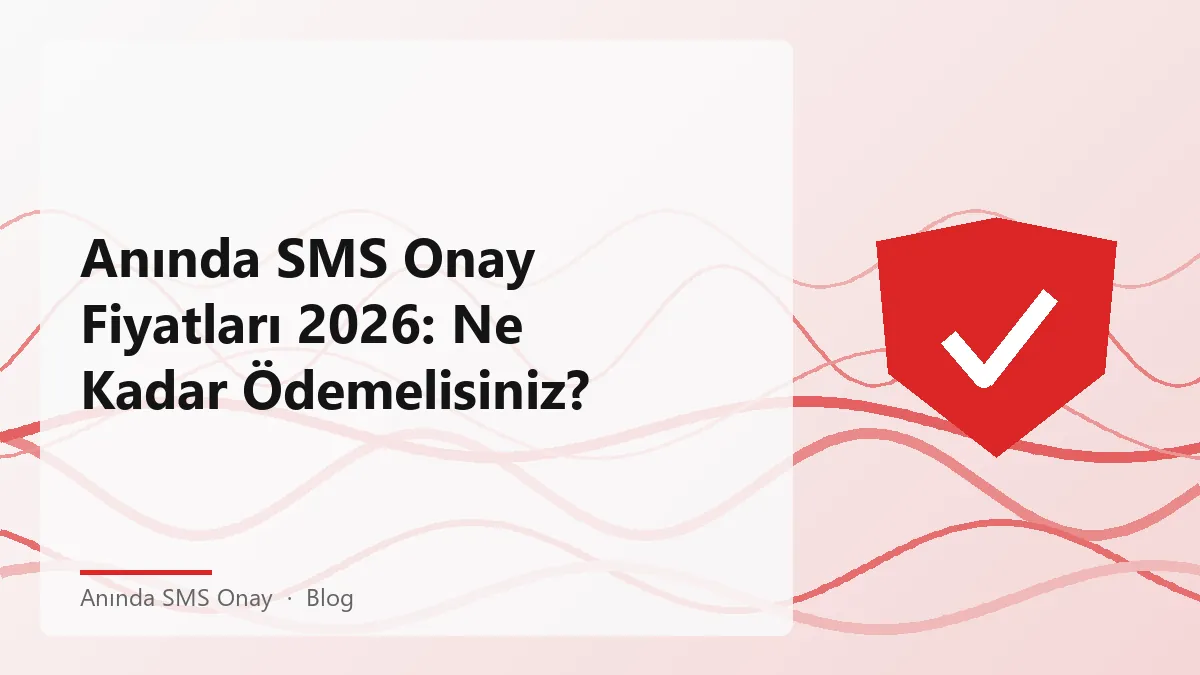 Anında SMS Onay hizmetleri hakkında detaylı bilgi