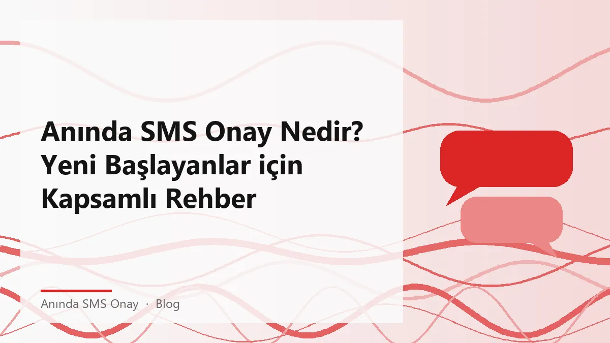 Anında SMS onay hizmetinin görsel temsili.