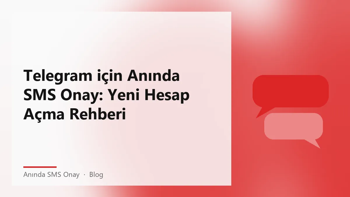 Anında SMS onay kullanarak Telegram için hesap açma süreci